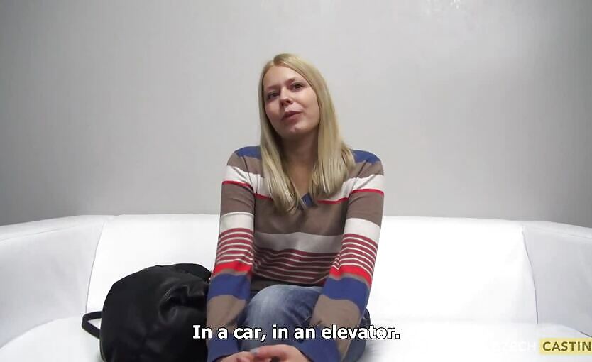 Blonde Czech Girl Pavla POV Fuck On Casting