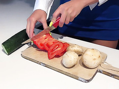 Hot Russian Girl Indulges Into A Wild Anal Sex Session On Her Kitchen