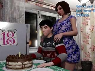 เรื่องครอบครัวสุดฮอต   กระเทยที่อายุ Fucks ลูกเลี้ยงและลูกสาวของขั้นตอนในเพศสัมพันธ์ตูดและ CUM บนร่างกาย