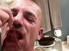 Hungry Worm Fag Swallow All