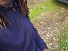 Pissing Outdoors With His Rock Hard Bbc