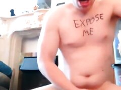 Eating Spunk Off The Floor And Holding My Bumhole Open!