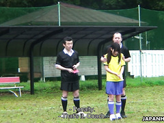 Japanese Football Girl Is Punished By Threesome For Red Card