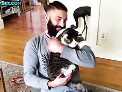 Urso Tatuado Fode MTF Trans BF Depois De Ser Chupado