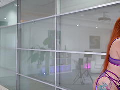 Ginger MILF Lisa Wildlove Has A Taste Of An Italian Cock On The Couch