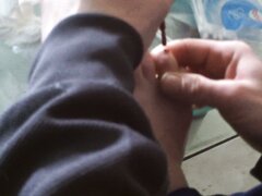 EX GF FRENCH FOOT PAINTING