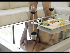 Exotic Brunette MILF Kristina Rose Makes Love After A Glass Of Wine