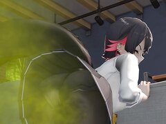 Girl Fart Animation  4
