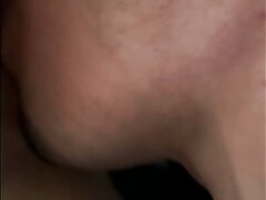 Fun In His Car Outside In Parking Lot