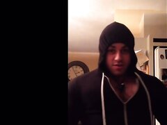 Oversized Pecs, Too Big For His Hoodie