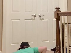 Wearing Adidas Pants And Green UA Shirt Then Stripping