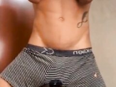 Superb Male Pee Desperation Bladder Bulge