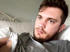 British Guy Shoots A Big Load All On His Chest