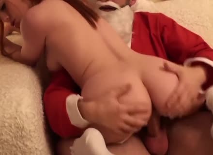 Lustful Redhead Shows Her Fucking Skills To Santa