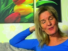 Mature German Horny Housewife Tries A Solo Masturbation