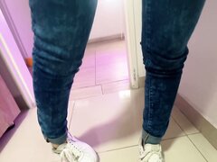 Hot Latina Girl Wetting