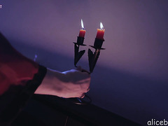 Irresistible Halloween Witch Chooses Treat