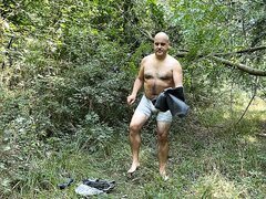 Zolee Undresses In The Forest And Then Cums