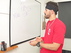 Petite Latina Seduced Her Teacher In A Classroom