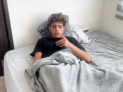 Petite Brunette Roommate Walks In And Joins The Moment POV