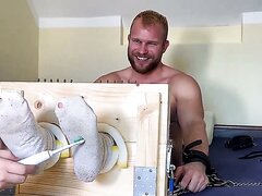 Huge, Meaty Feet Were Tickled